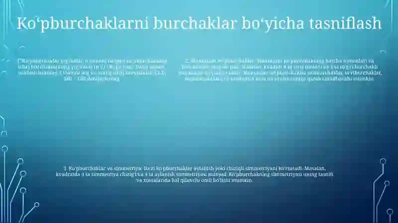 Ko'pburchaklar Haqida Ma'Lumot 4