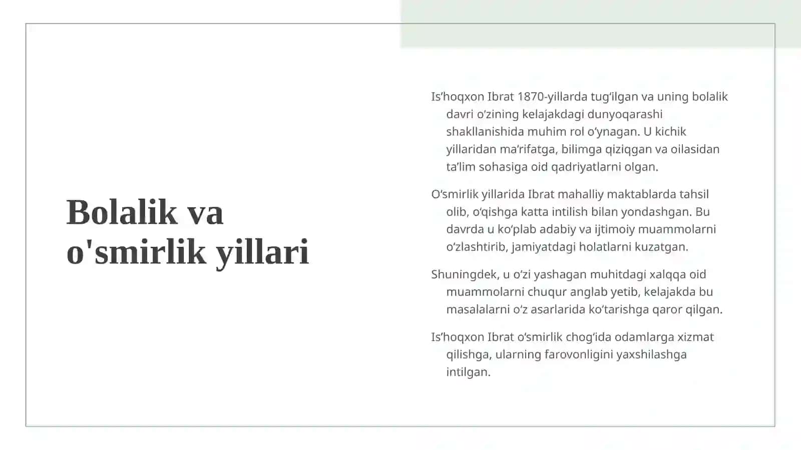 Is’hoqxon Ibrat hayoti va ijodiy faoliyati 4