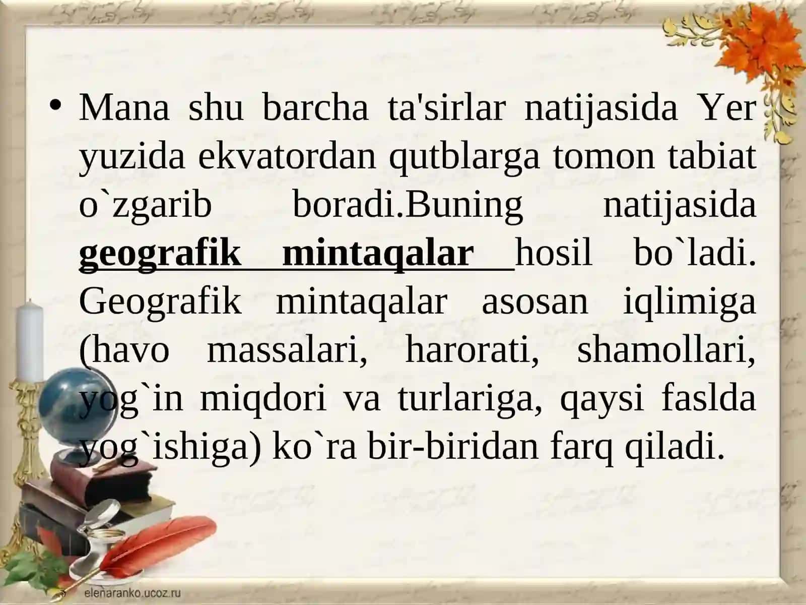 Geografik mintaqalar va tabiat zonalari 4
