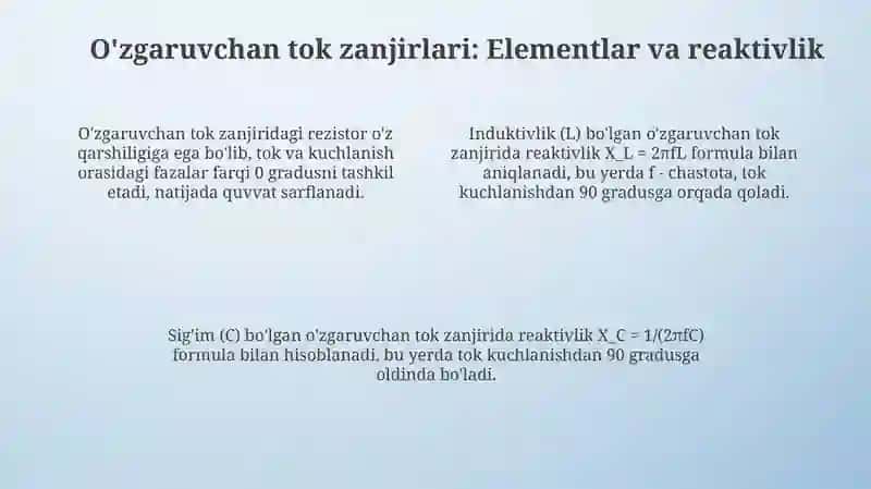 O'zgaruvchan toklar 4