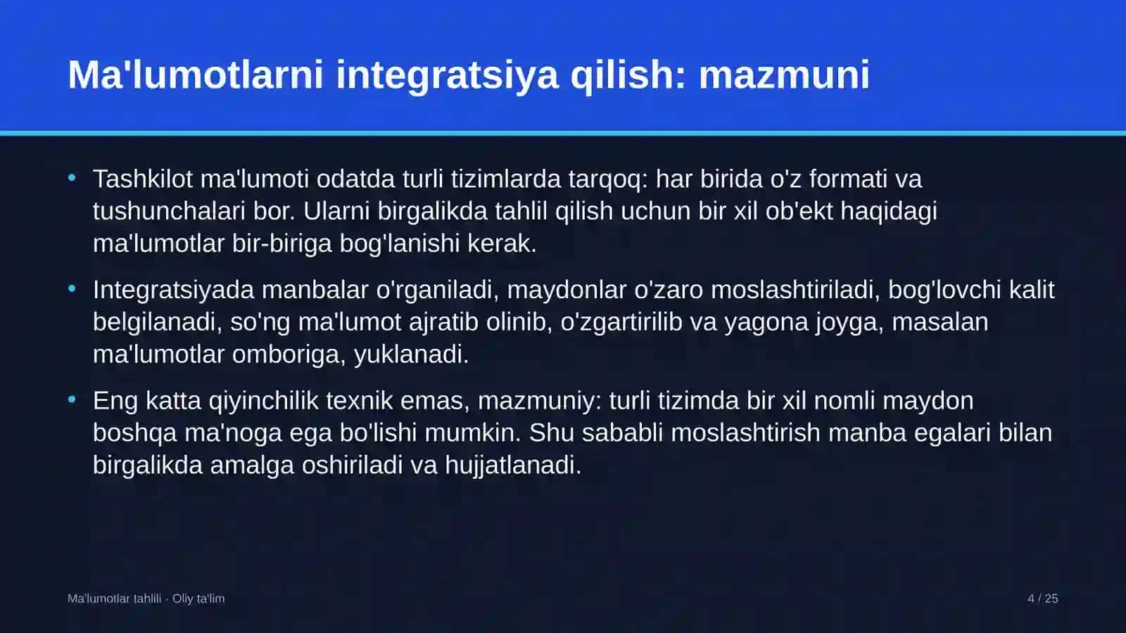 turizm qishloqlarida ma'lumotlarni integratsiya qilish 8747 4