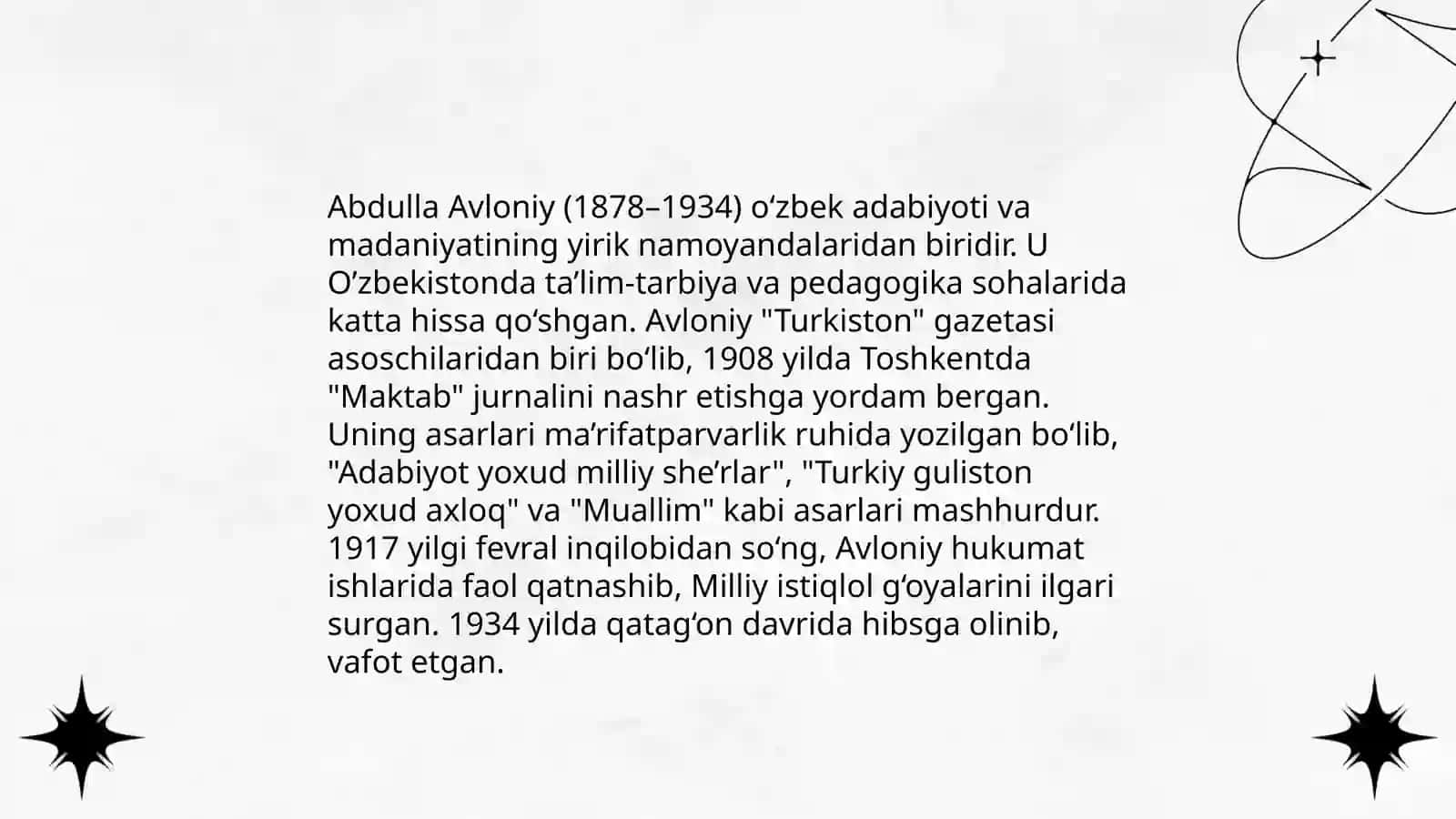 Abdulla Avloniyning ijodi 4