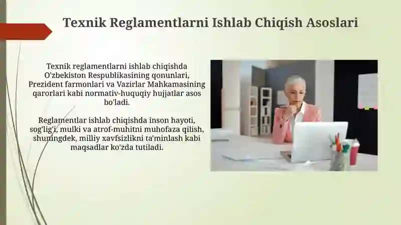 Umumiy va Maxsus Texnik Reglamentlarni Tasdiqlash Tartibi 4