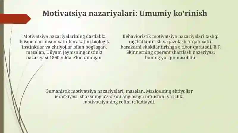 Motiv va motivatsiya 4