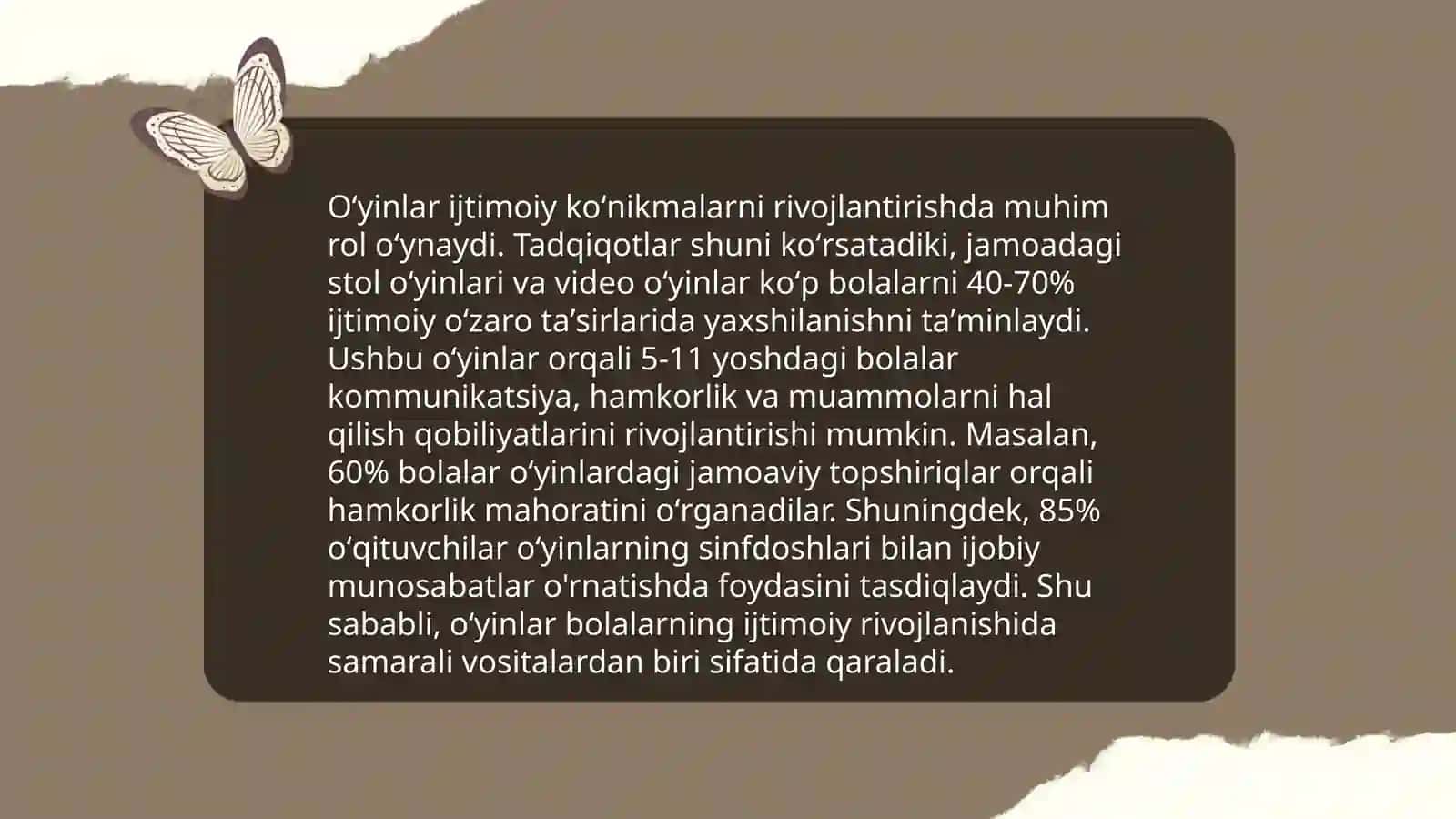 Oʻyinlar ijtimoy faoliyat sifati 4