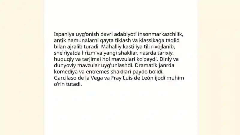 Fransiya va Ispaniyada uyg'onish davri adabiyoti 4
