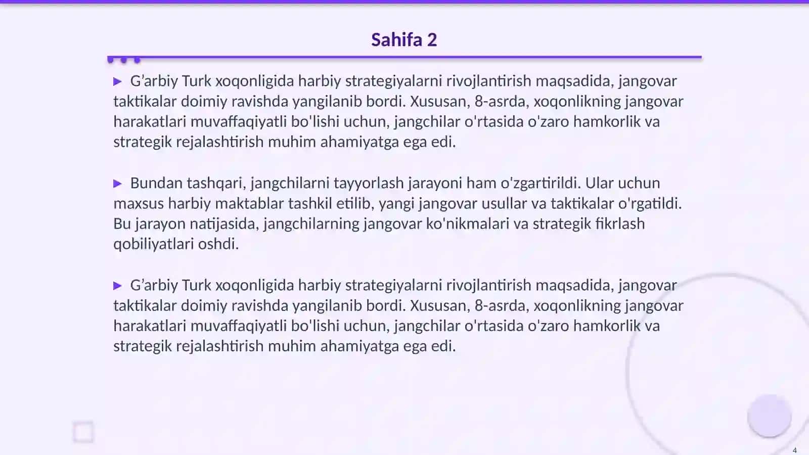G’arbiy turk xoqonligida harbiy ish 4