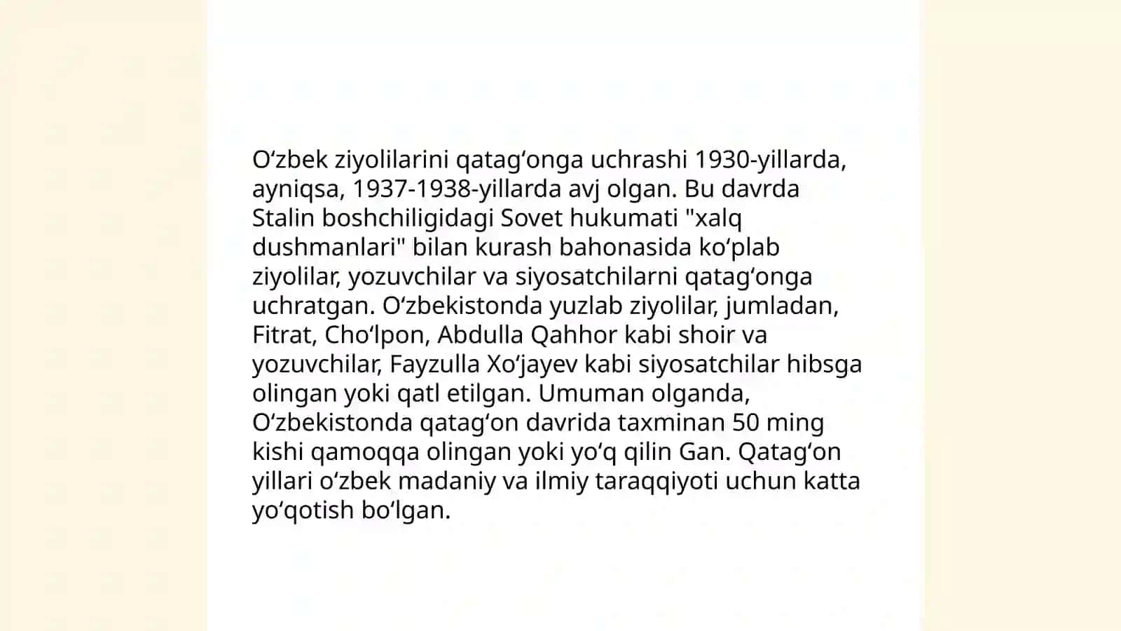 O'zbekistonda qatag'on siyosati 4