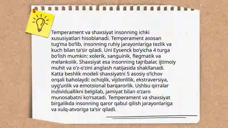 Temperament 4