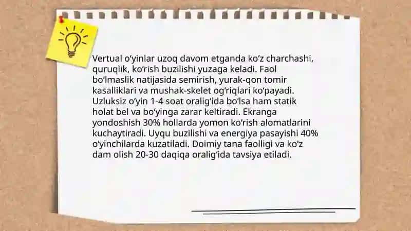 Vertual o‘yinlarning asoratlari 4