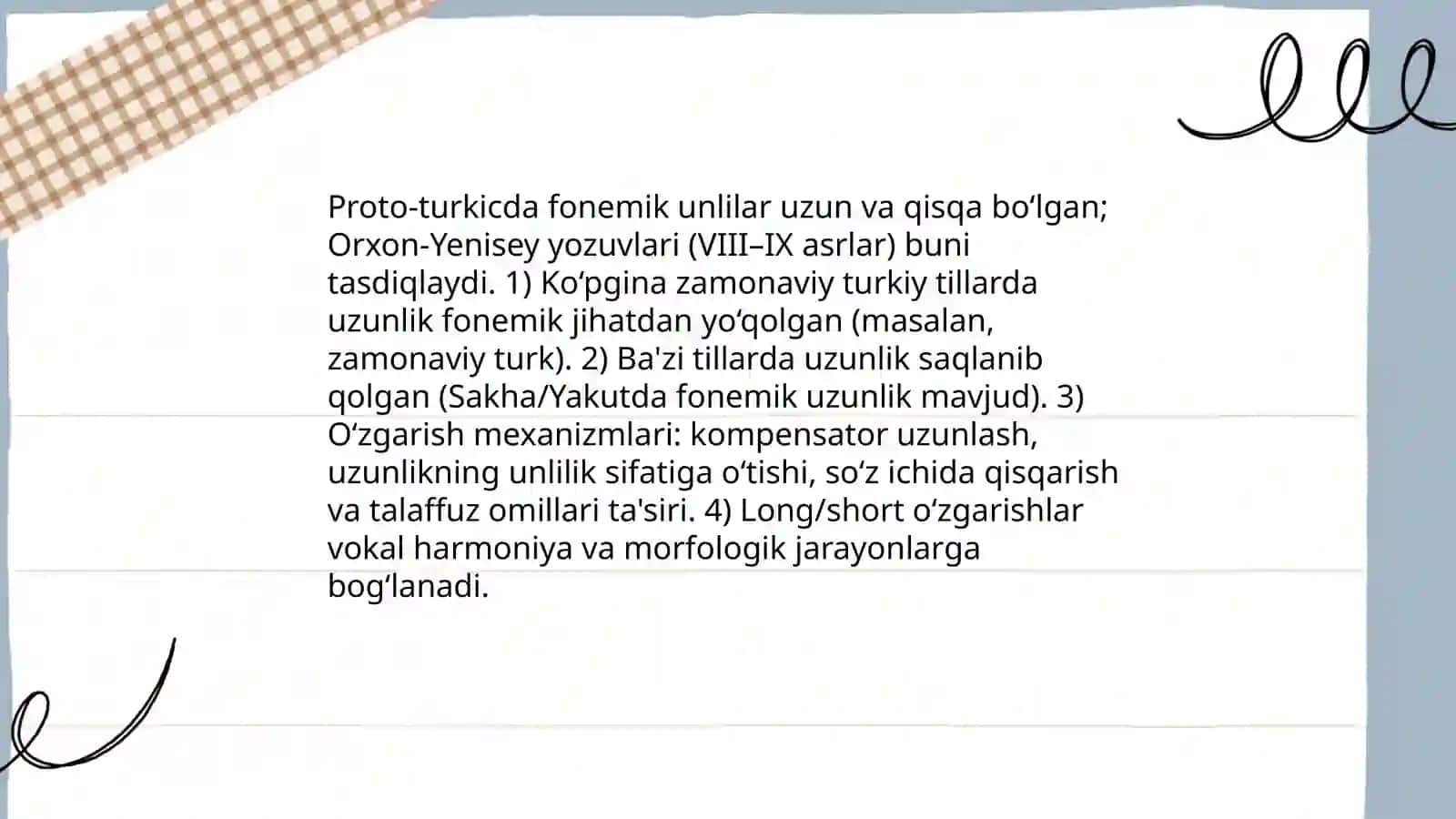 Turkiy tillarning fonetik tizimidagi o'zgarishlar 4