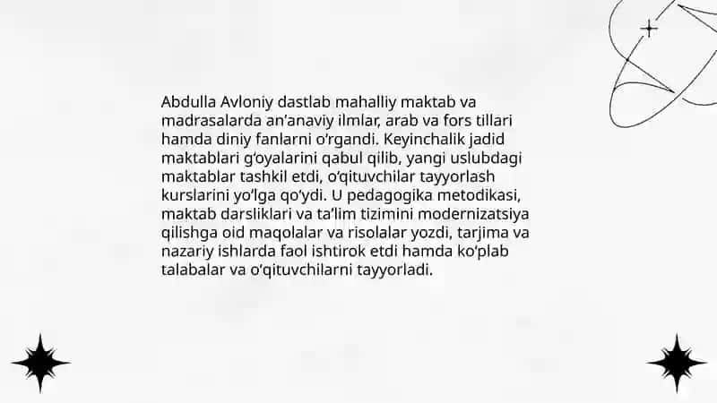 Abdulla Avloniy va uning hayoti va ijodi 4