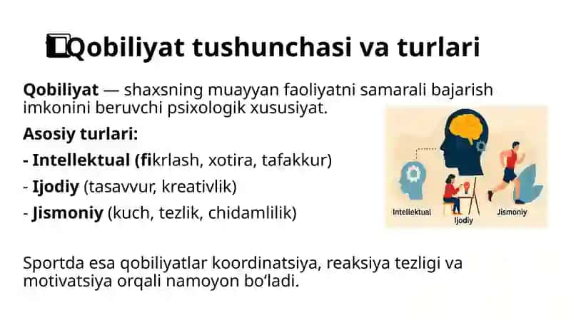 Qobiliyat va qiziqish- havas 4