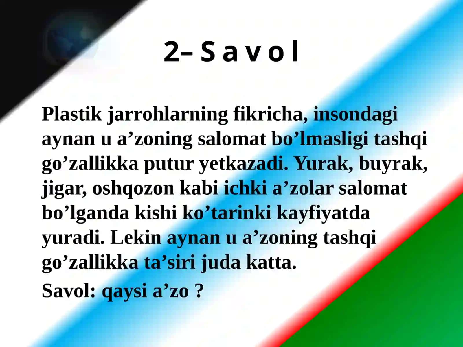 ZAKOVAT INTELEKTUAL TURNIRI 4