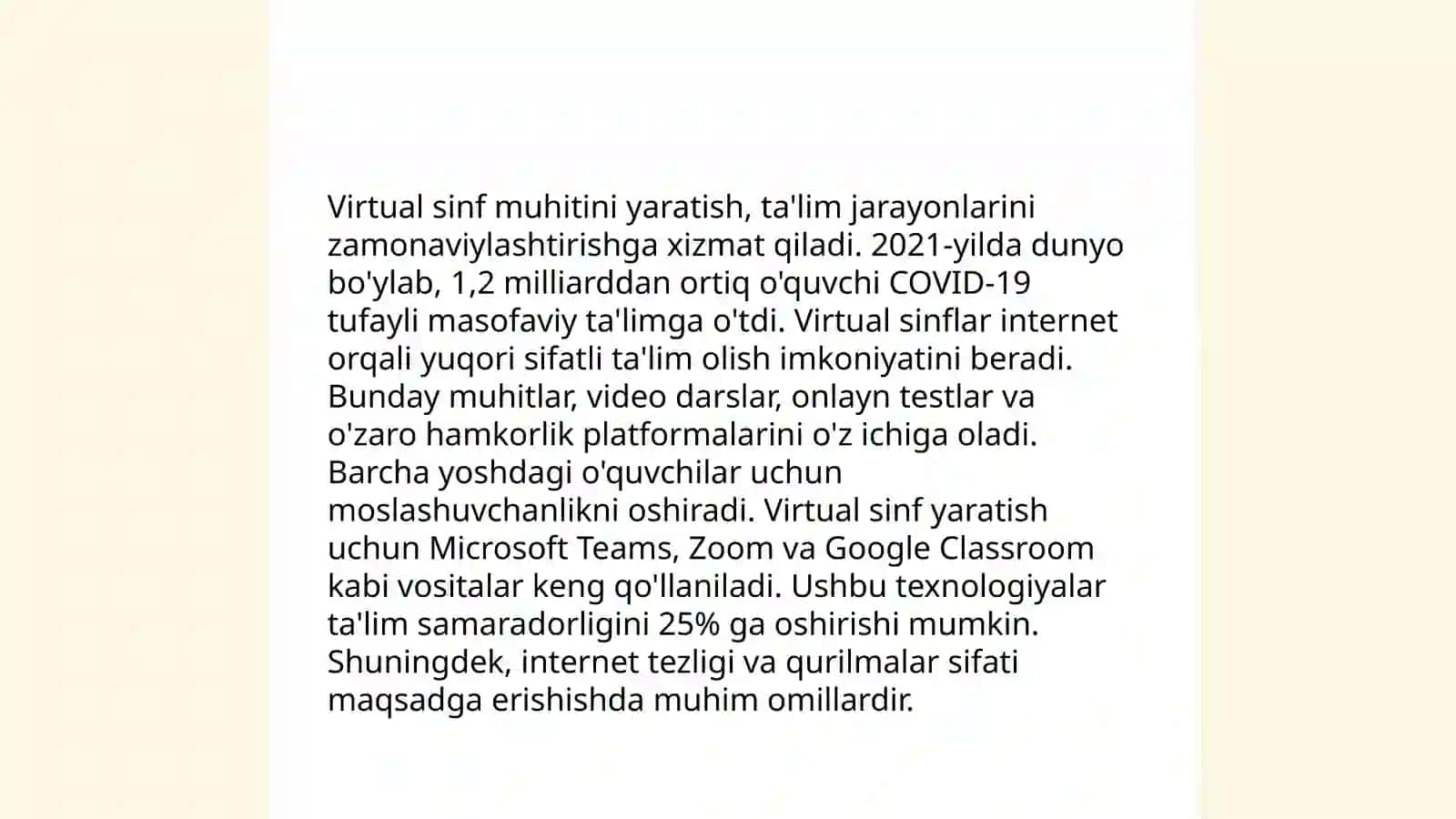 Boshlangʻich taʼlimni tashkil qilishning masafaviy taʼlim texnologiyasi 4