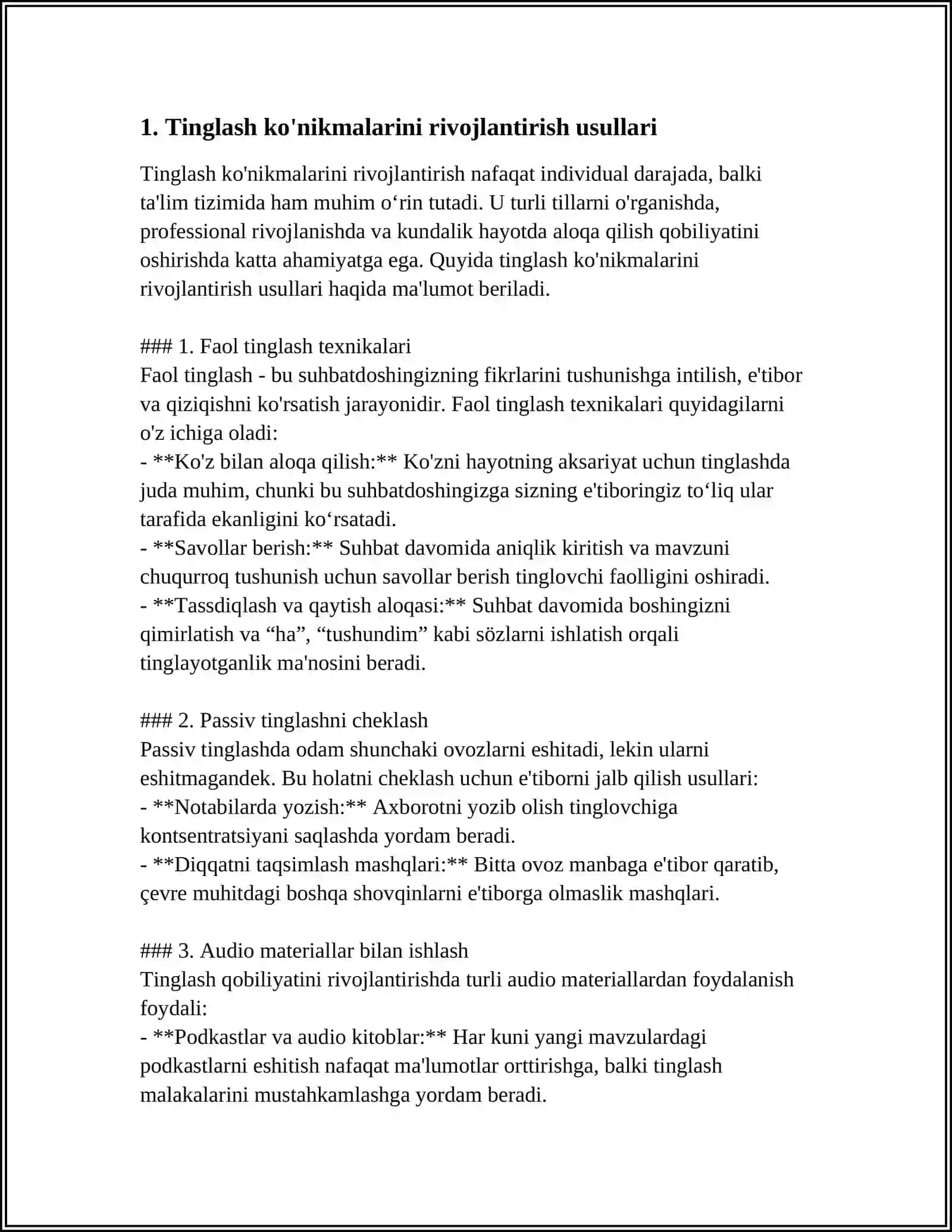 NAMANGAN DAVLAT UNIVERSITETI JAHON TILLARI FAKULTETI GER AU-22 GURUH TALABASI ABDUMUTALLIYEVA SOJIDANING INGLIZ TILI FANIDAN TAYYORLAGAN MUSTAQIL ISHI 4