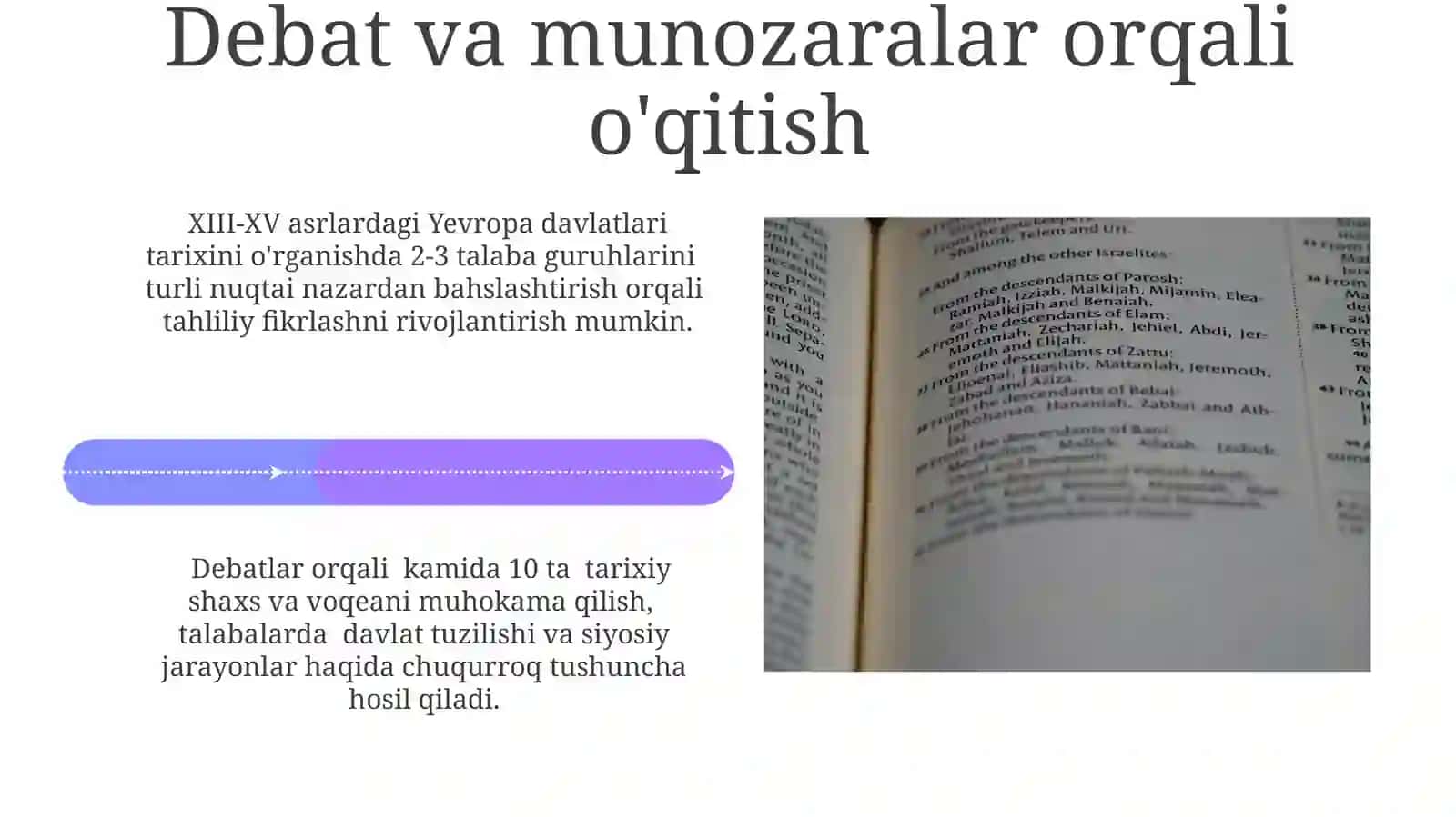 XIII-XV asrlarda Yevropa davlatlari tarixini o'qitish usullari 4
