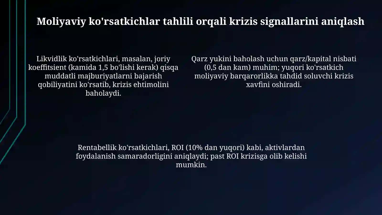 Inqirozli holatlarning oldini olish 4