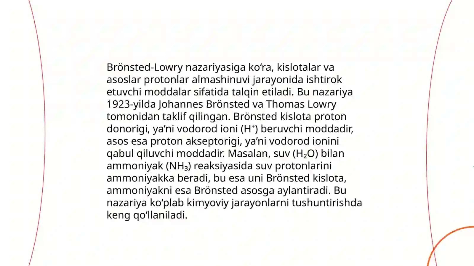 Kislota va asos haqidagi nazaryalar 4