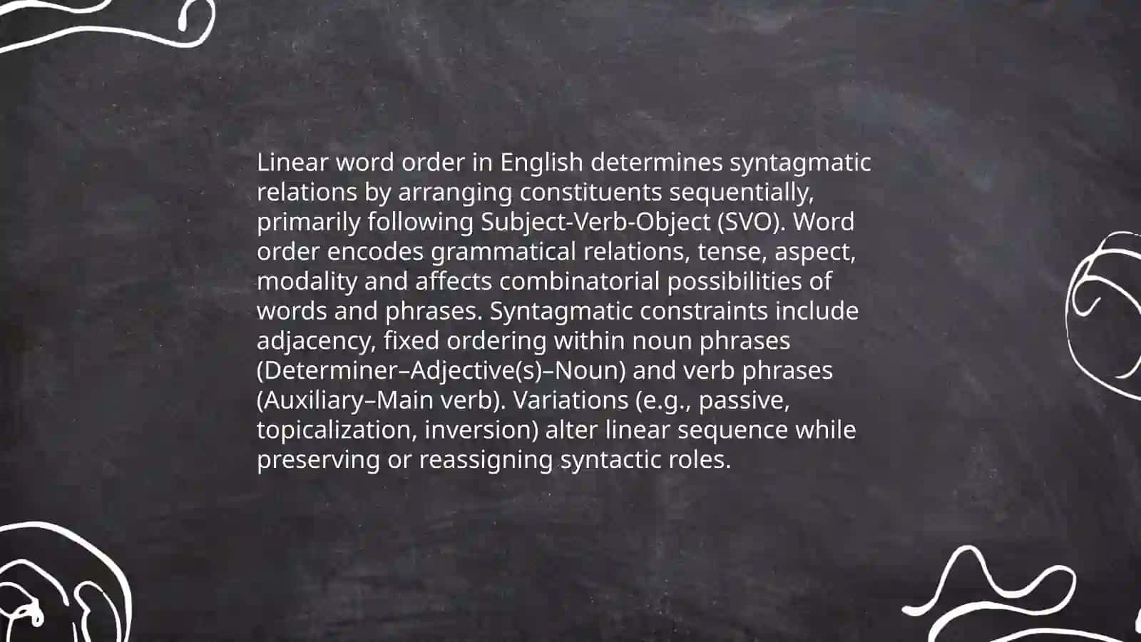 Syntagmatic connections of words 4