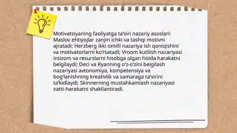 Faoliyat turlari va ularni tasniflash 4