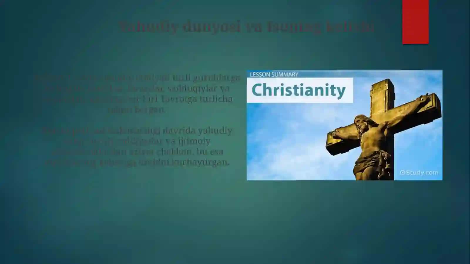 Xristianlikning paydo bolishi 4
