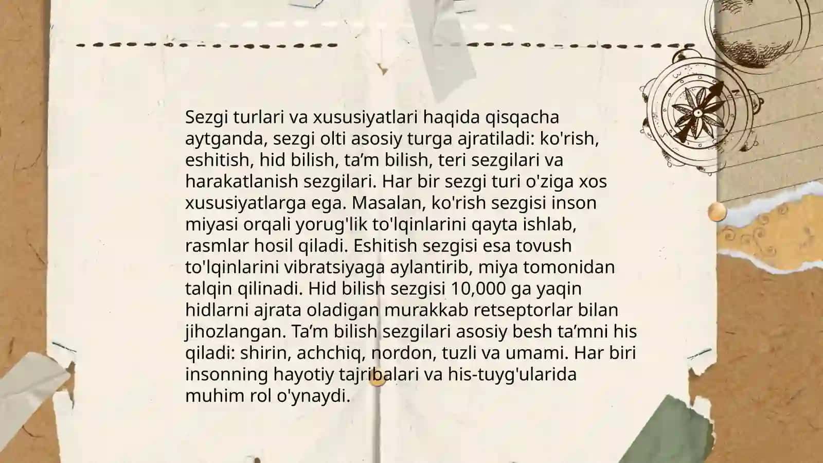 Sezginlar va idrok tushunchalari 4