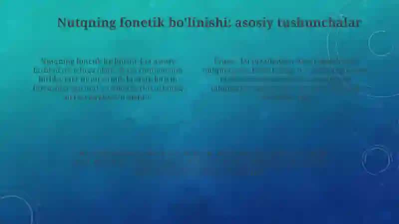Nutqning fonetik bo’linishi 4