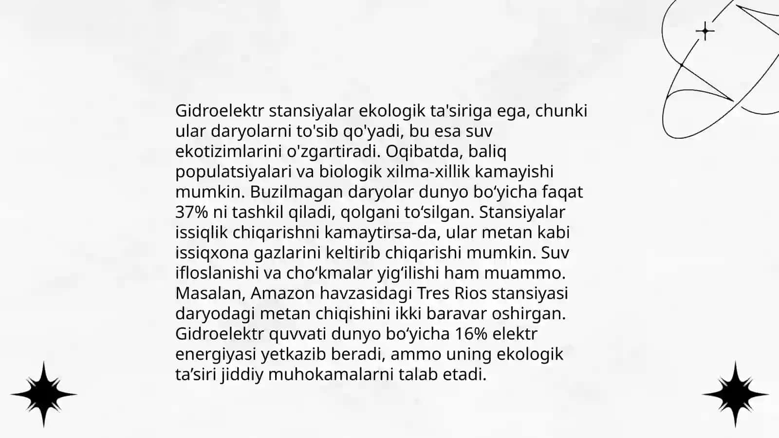 Gidroenergetikaning ekologik asoslari 4