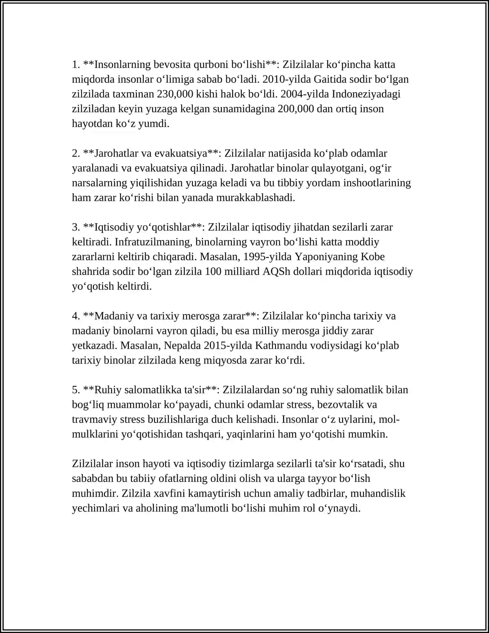 TABIIY XAVF-HATARLAR VA ULARNING INSON HAYOTIGA TA'SIRI 4