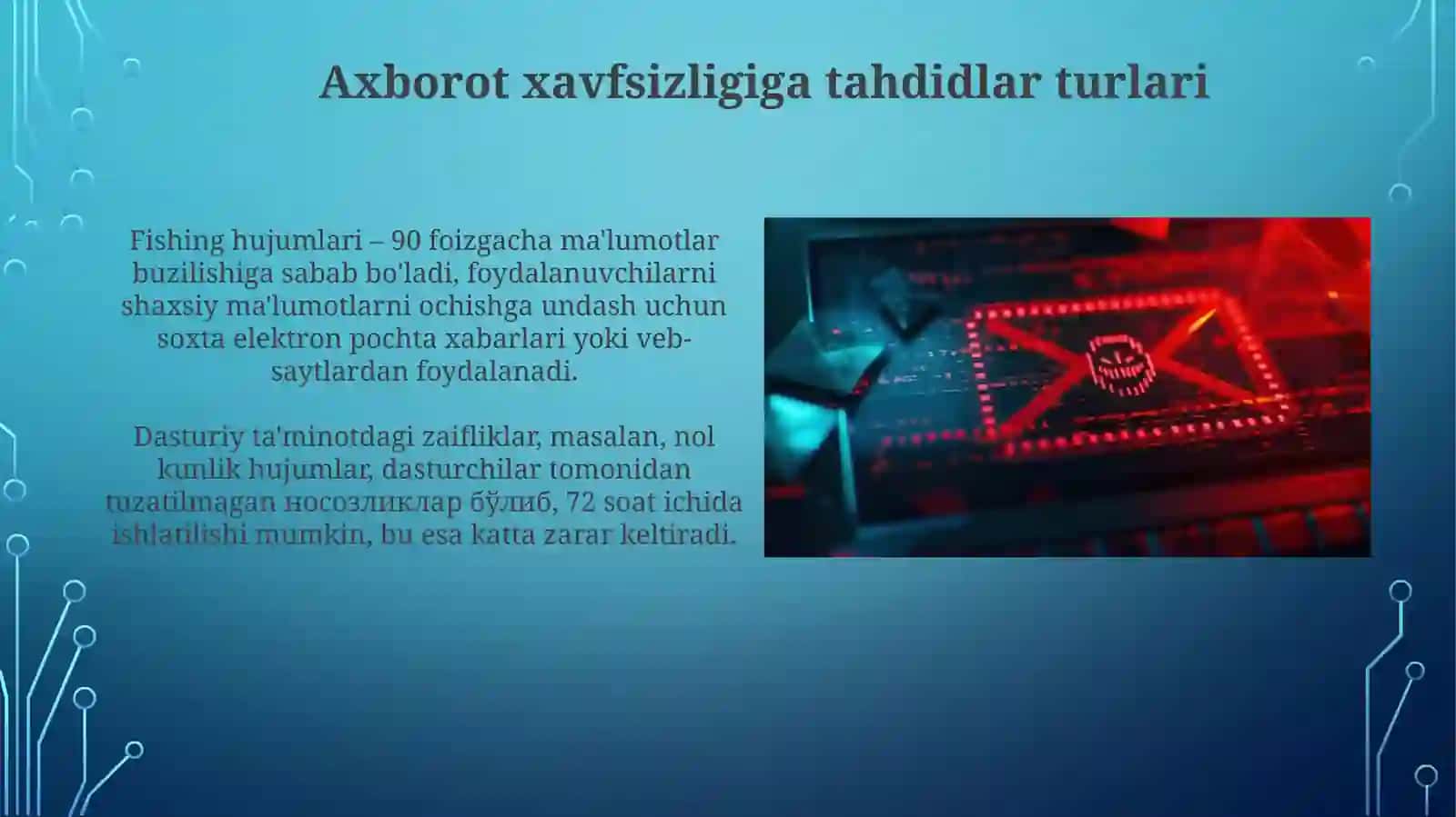 Axborot xavfsizligining mohiyati va ahamiyati 4