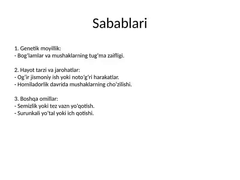 Ichki Churralar Distaziyasi 4