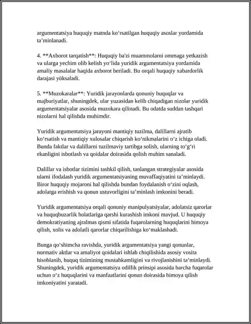 Yuridik Argumentatsiya 4