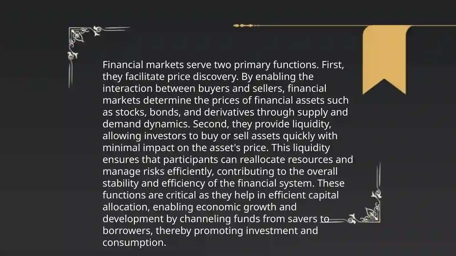 The stucture of financial sysytems: financial market, securities and financial intermediaries 4