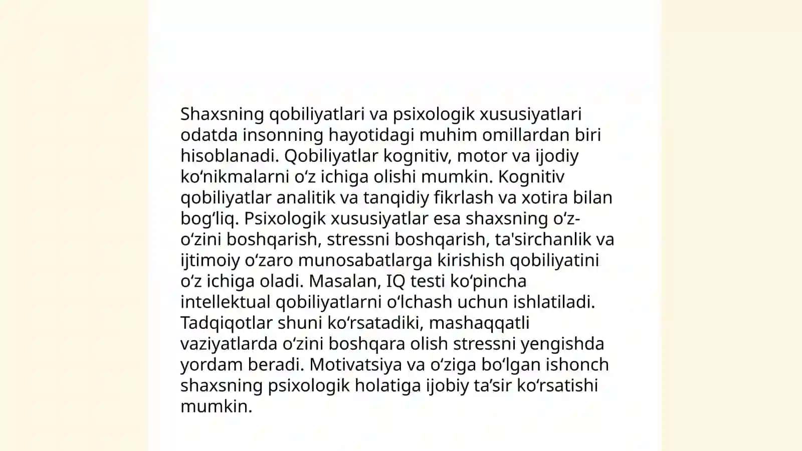 Qobiliyat 4