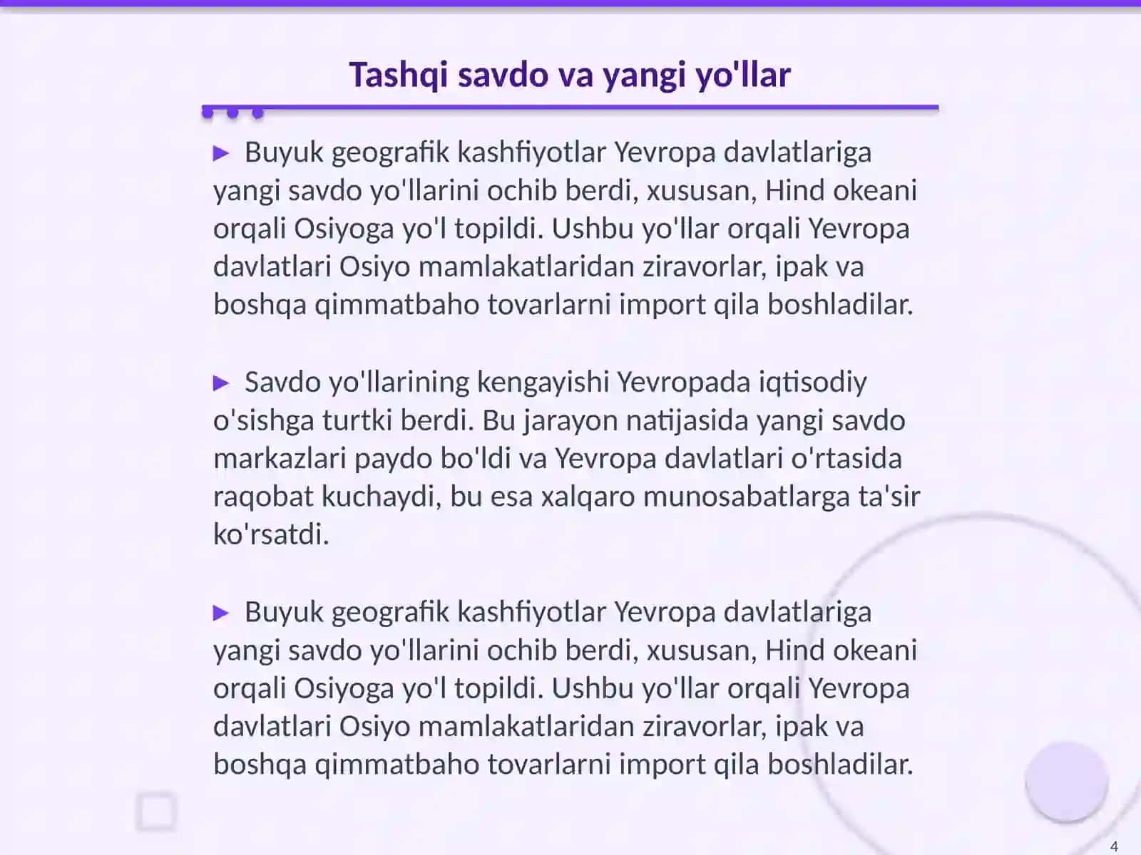Buyuk geografik kashfiyotlarning xalqaro munosabatlarga ta'siri 4