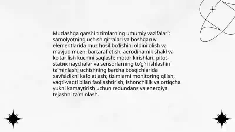 Muzlashning uchish apparatlari 4