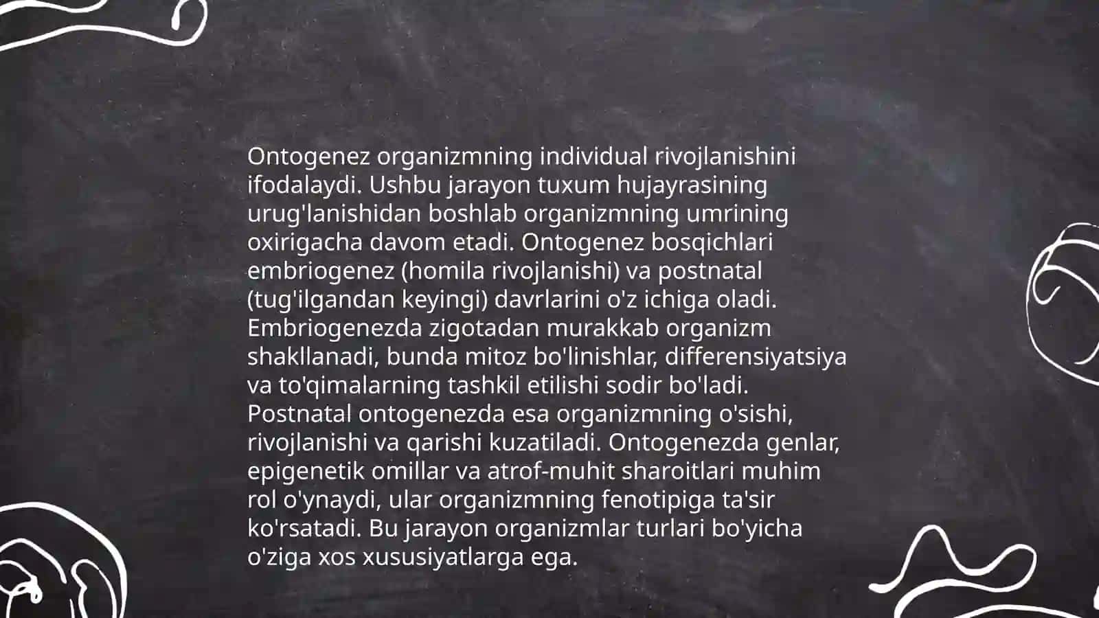 Filogenez va ontogenez haqida tushuncha 4