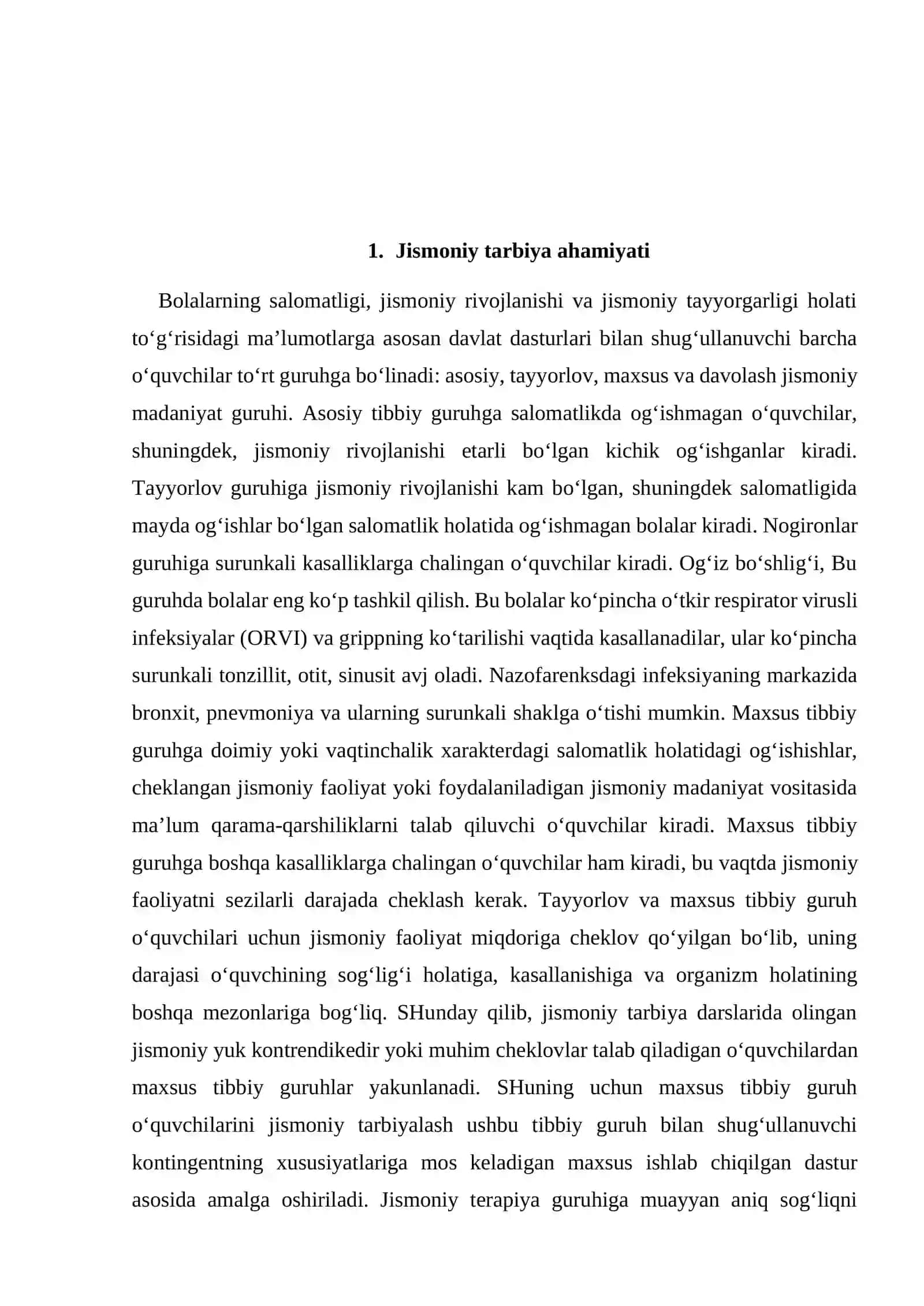 Maxsus tibbiy guruhlar jismoniy tarbiyasi 4