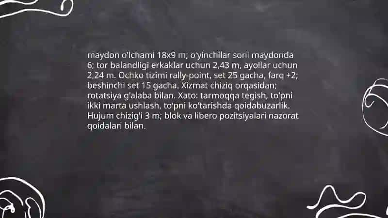 Nazariy tayyorgarlik voleybolda 4