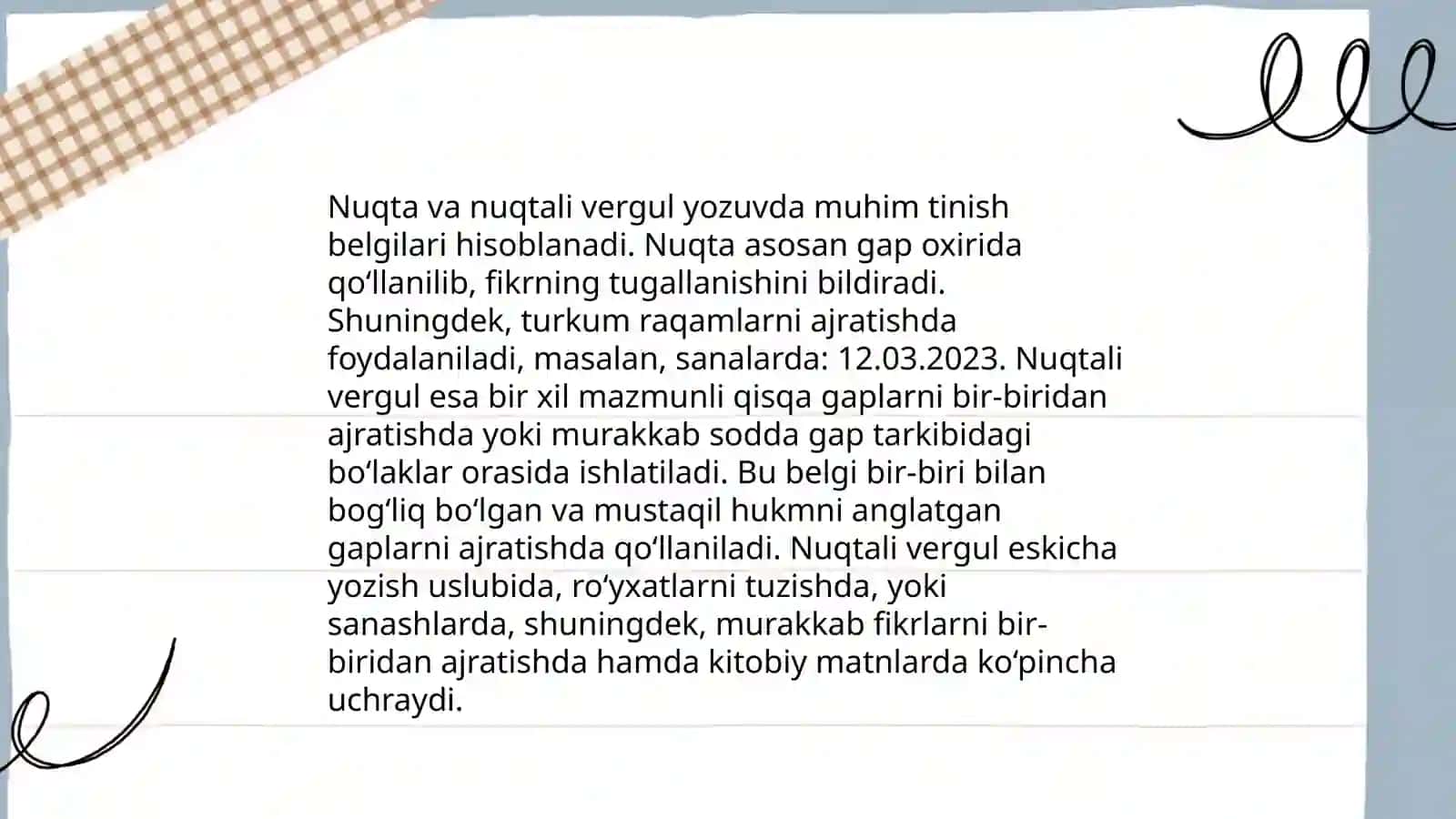 Tinish Belgilari Mashqlari 4