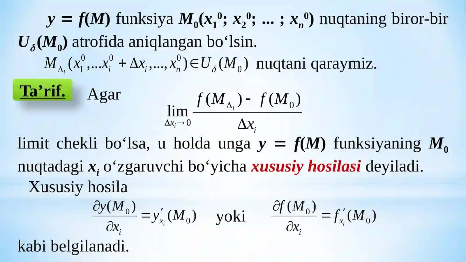 OLiy va Amaliy Matematika Kafedrasi 4