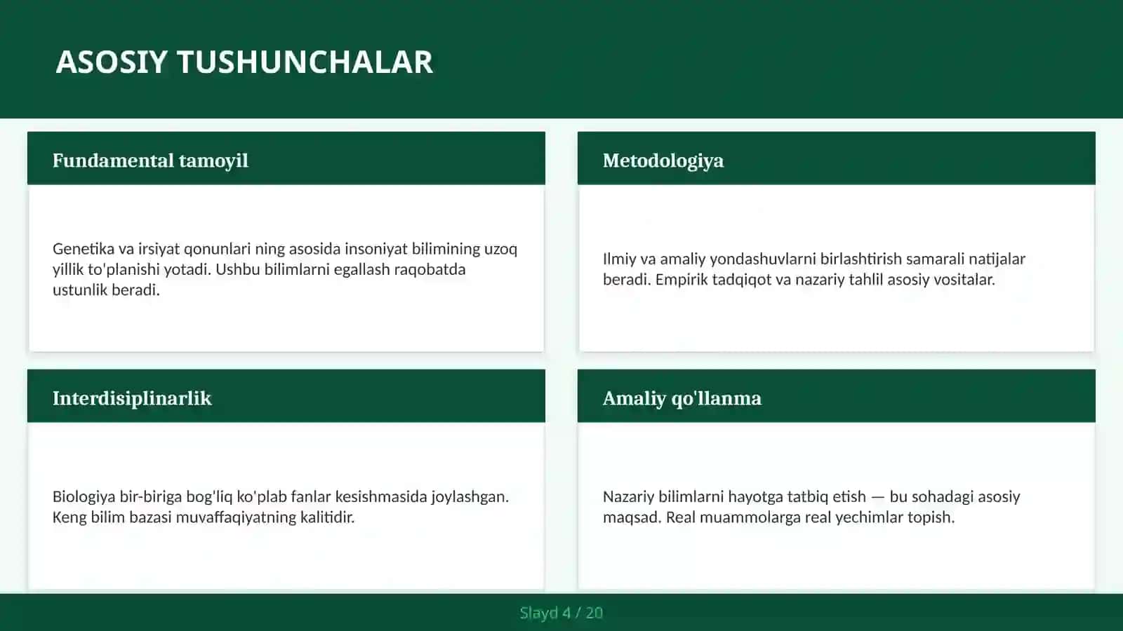GENETIKA VA IRSIYAT QONUNLARI 4