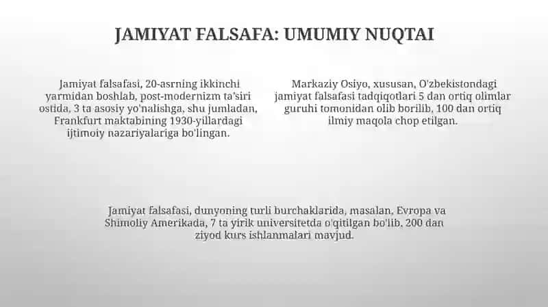 Jamiyat falsafasi 4