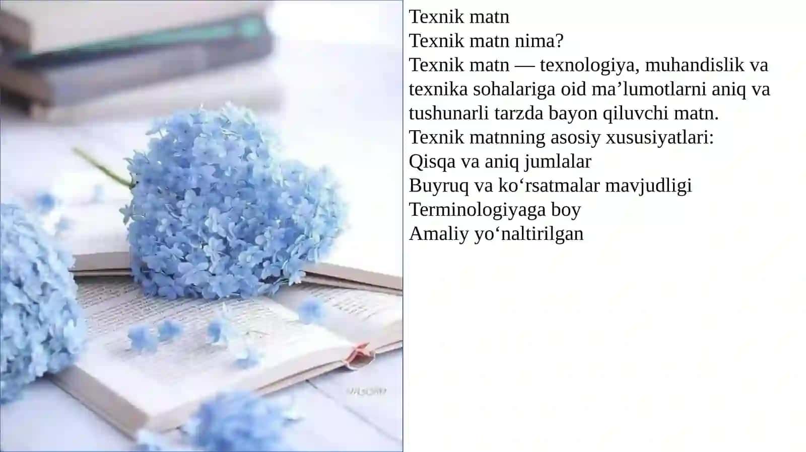Ilmiy matn. Texnik matn. Reklama matni. Raqamli matn 4