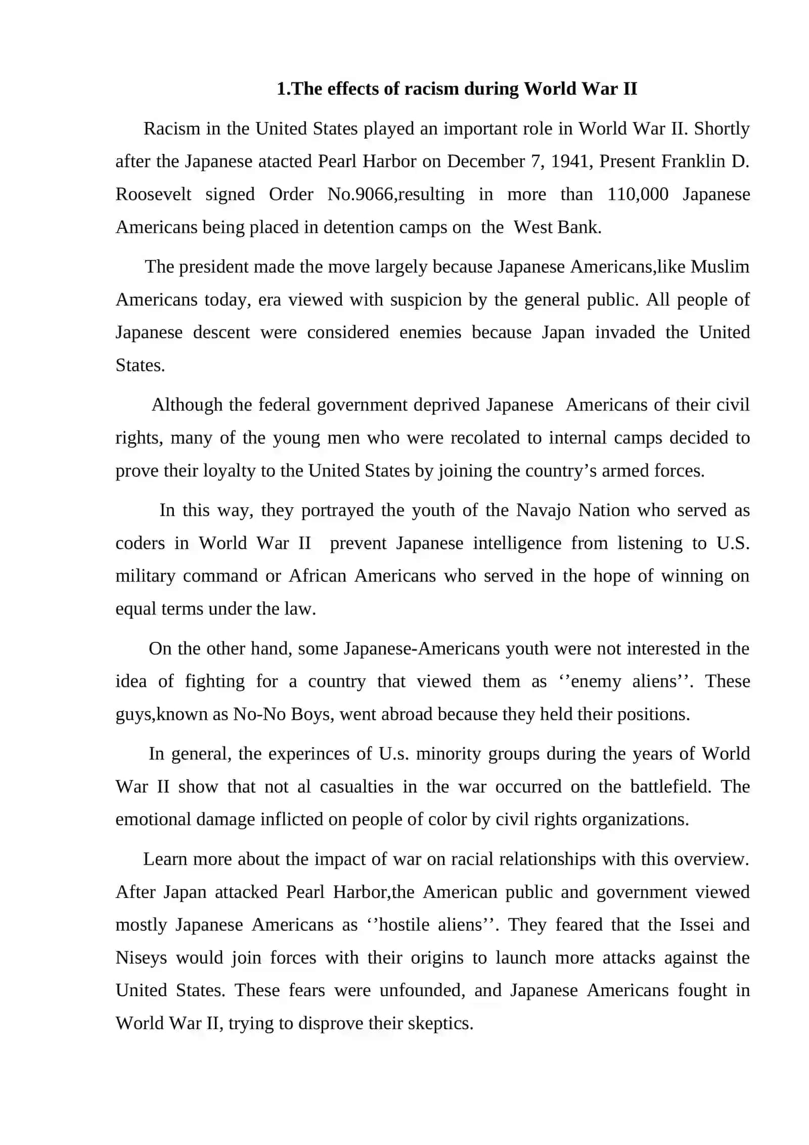English Course Paper on Influence of Racism on American Literature 4