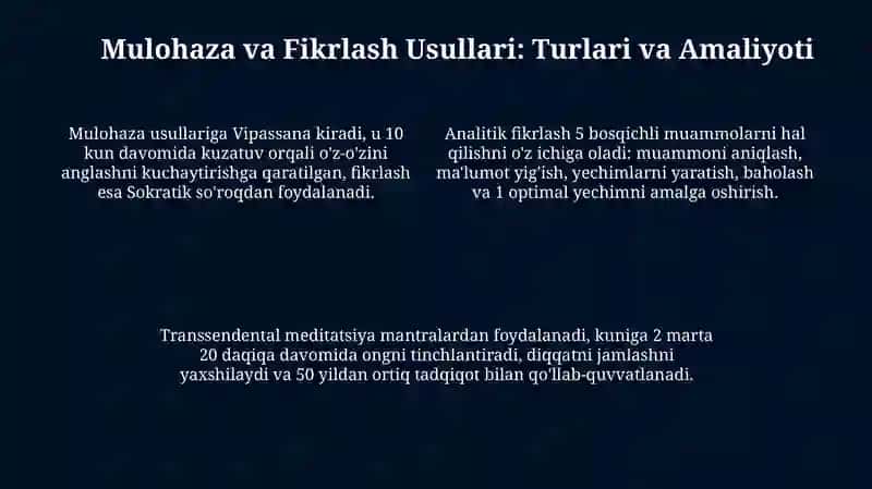 Tafakkur Operatsiyalari 4
