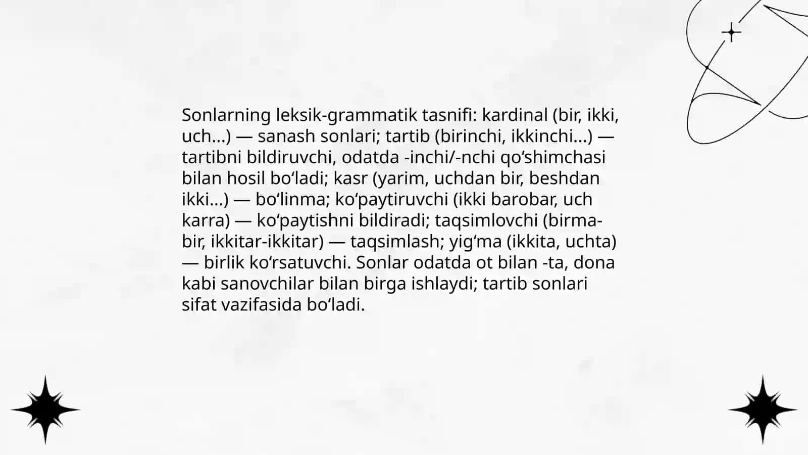 Sonning leksik grammatik xususiyatlari 4
