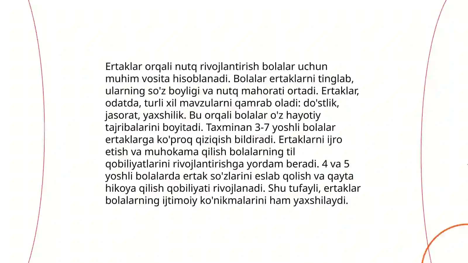 Bolalar qoʻshiqlari va ertaklar tahlili 4