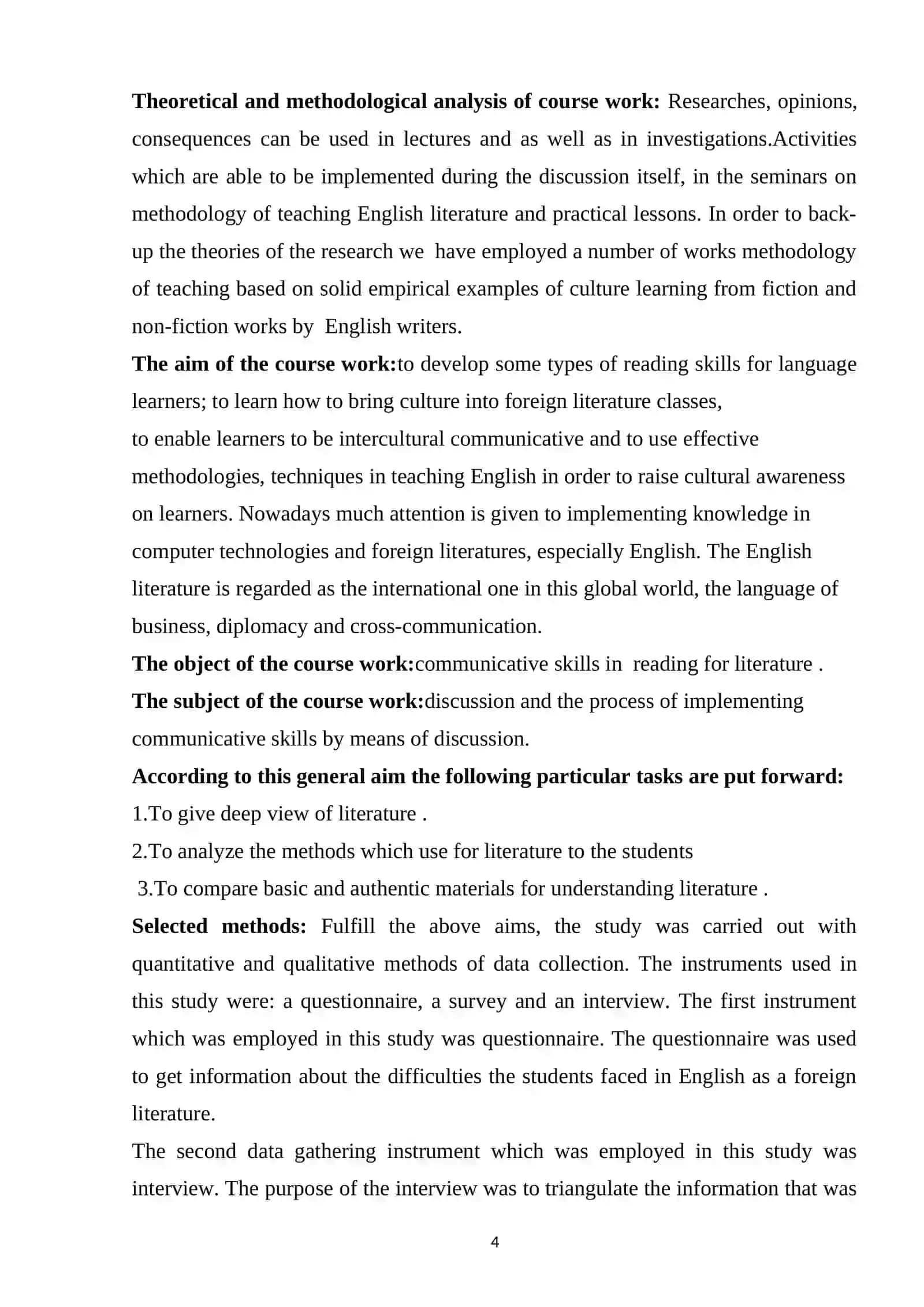 THEME:General information afout English litero ture 4